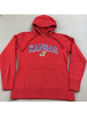 Russell Athletic University Of Kansas Jayhawks Pullover Hoodie Women’s Large Red